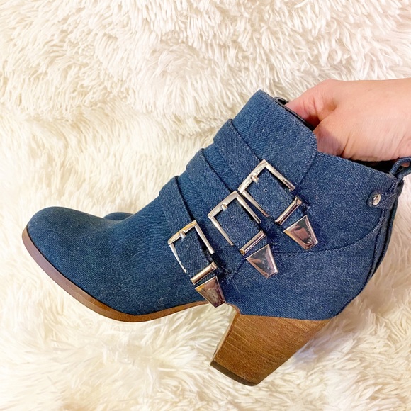 Crown Vintage Denim Booties - Great Condition - Picture 5 of 6